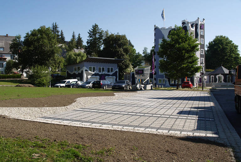 ECORASTER- zatravňovací dlažba- ECORASTER- využití v praxi