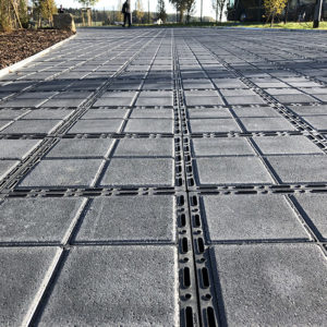 ECORASTER- zatravňovací dlažba- ECORASTER BLOXX- využití v praxi