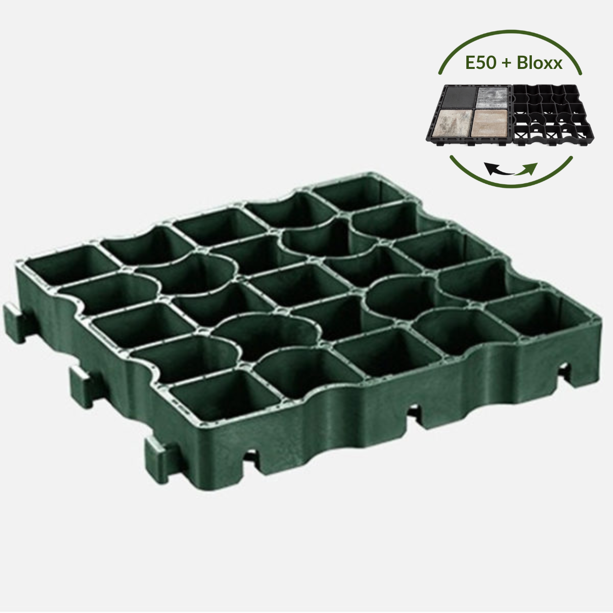 Zatravňovací ECORASTER® E50 - zelená