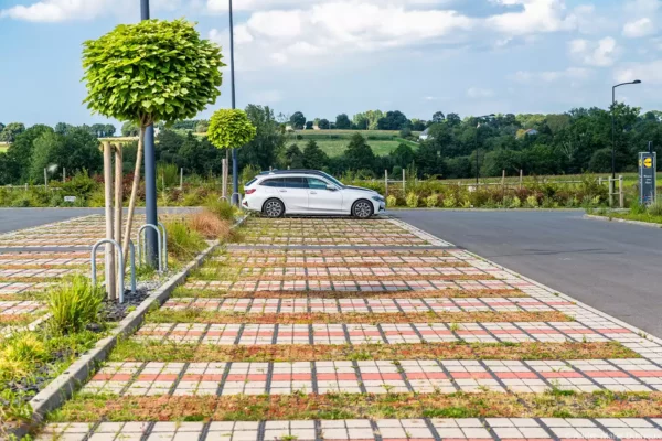 Plastová zatrávňovací a drenážní dlažba ECORASTER